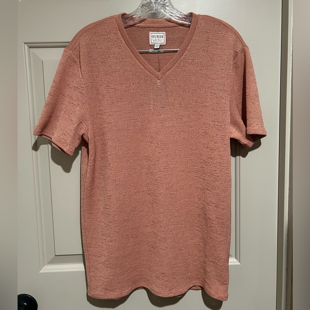 Guess Men’s Slim Fit V-Neck Short Sleeves T-Shirt Size Small